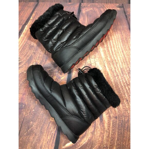 THE NORTH FACE Black Thermal Micro Waterproof C315ZT1 Winter Boots Womens 7 (m8n - Picture 6 of 10